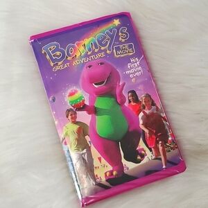 Vintage 90s Barney's Great Adventure His First Movie Ever Clamshell VHS Tape